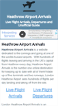 Mobile Screenshot of heathrowairportarrivals.com
