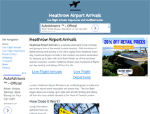 Tablet Screenshot of heathrowairportarrivals.com